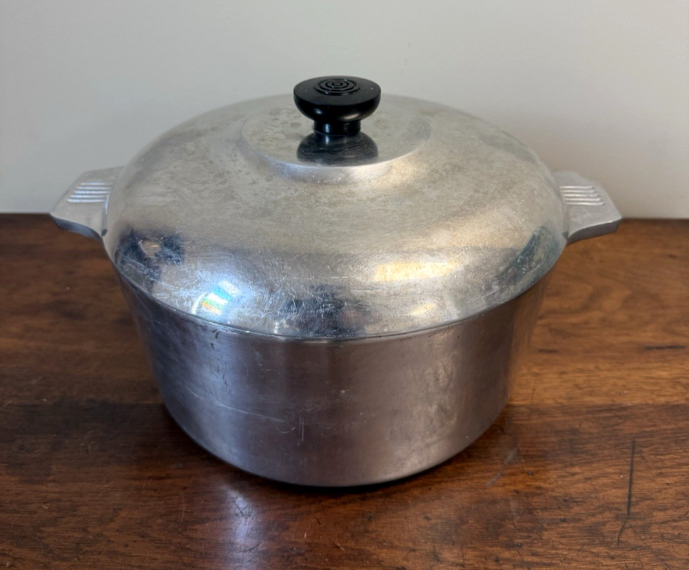 Vintage Magnalite Classic 5 Qt Cast Aluminum Dutch Oven Pot w Lid R011 4.7L